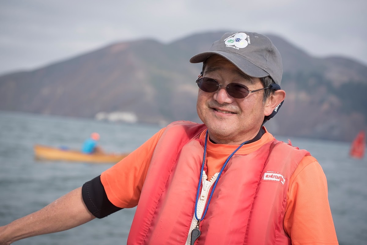 Jon Nakamura piloting GG swim 2017_Susanne Friedrich